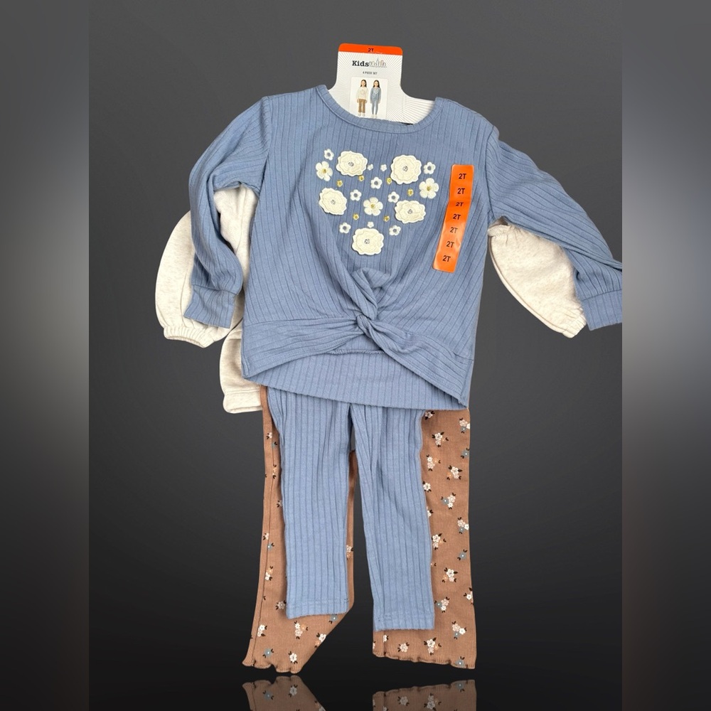 KHQ Girls Kids' 4-piece Playwear Set Size 2T